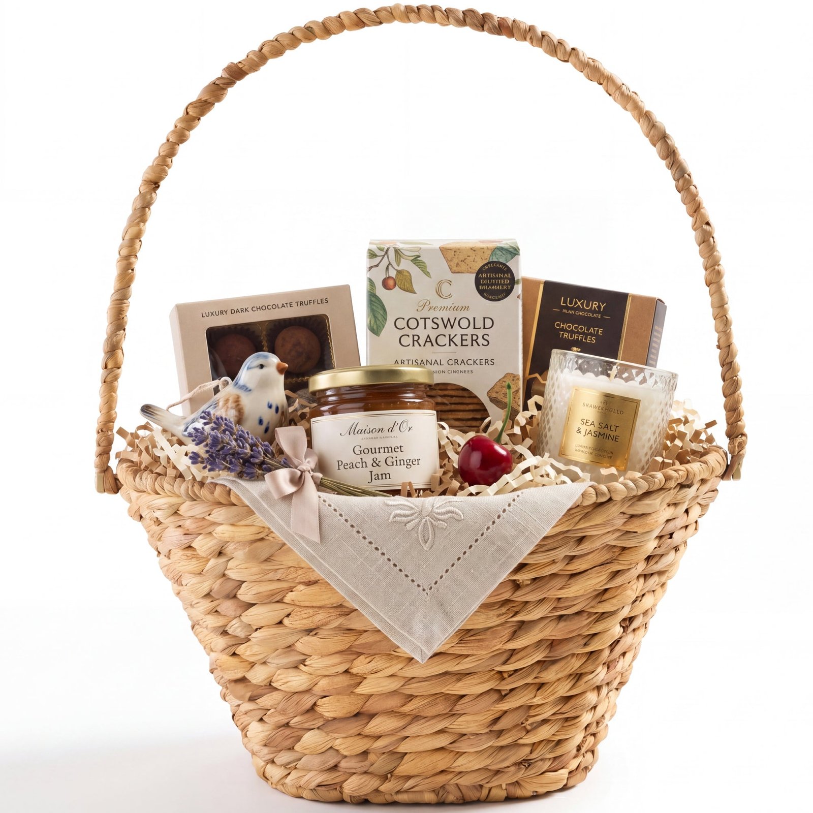 Easter Basket. Small Woven Easter Basket for Kids w/ Collapsible Handle
