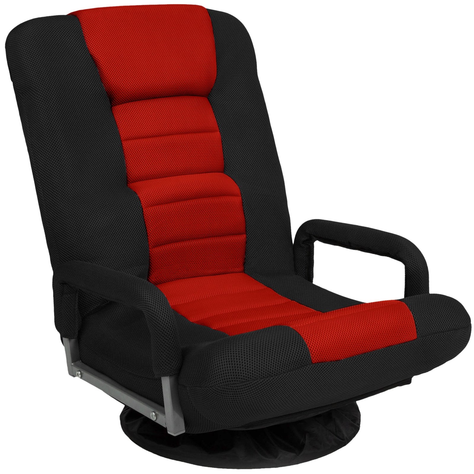 Gaming Floor Chair w/ 360-Degree Swivel. Armrest. Adjustable Backrest