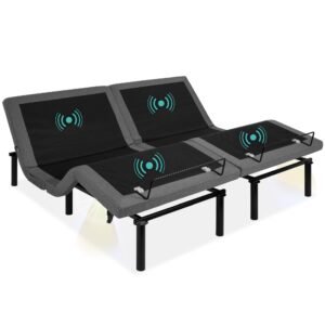 Adjustable Bed Base with Massage. Remote. USB Ports