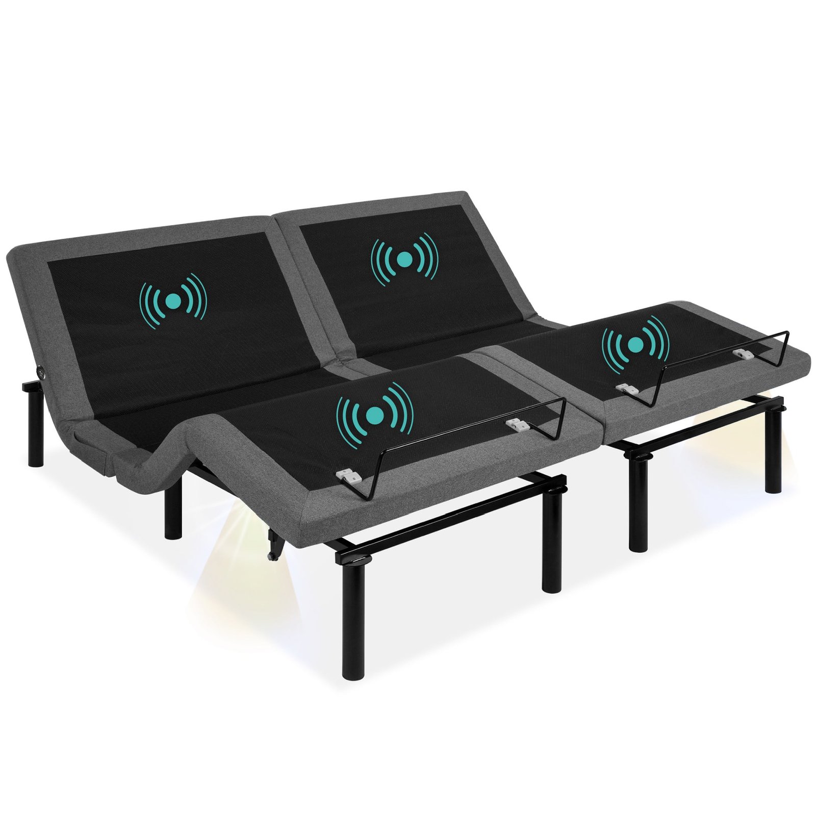 Adjustable Bed Base with Massage. Remote. USB Ports