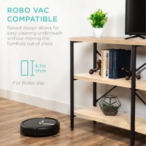 3-Tier Industrial Hallway Console Table for Living Room. Entry Way - 55in