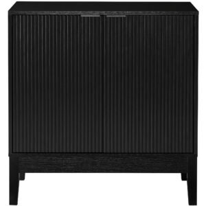 2-Door Reeded Storage Cabinet. Accent Furniture. Sideboard